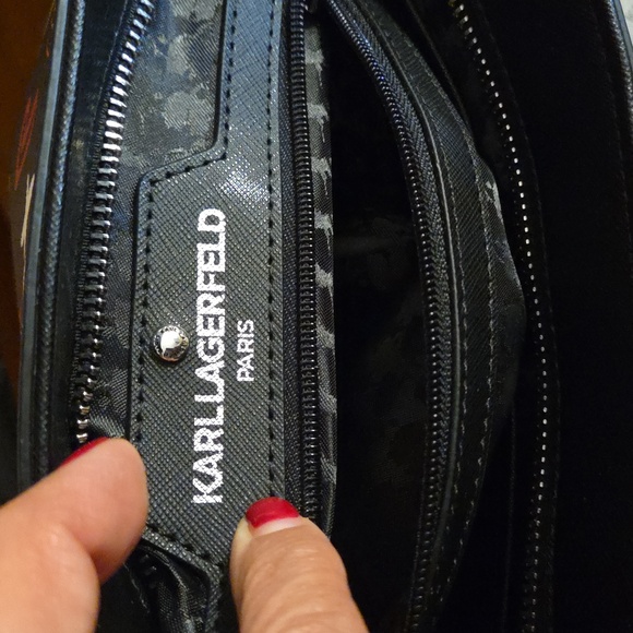 Karl Lagerfeld Black Multicolor Satchel - Picture 13 of 17